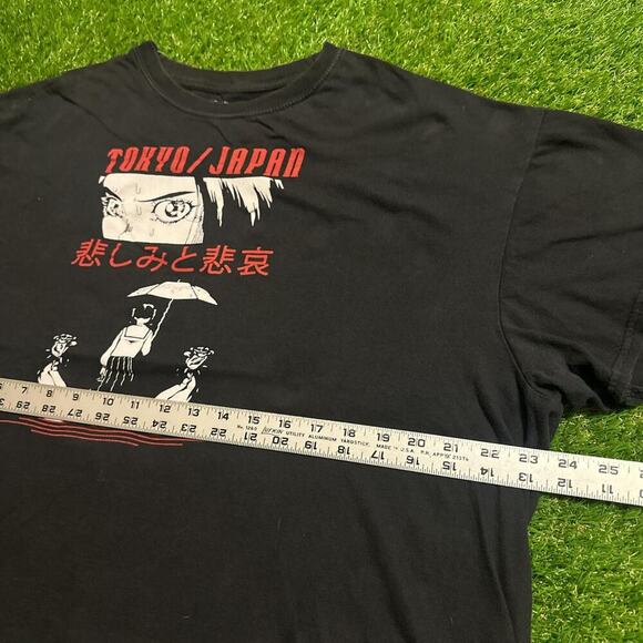 Modern Tokyo Japan Cropped Graphic T-Shirt - Picture 3 of 5